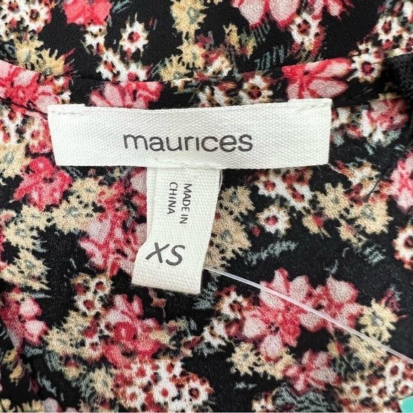 NWT Maurices Women’s Pullover Sleeveless Tank Top Sz XS Multi Color Floral Print - Picture 8 of 13